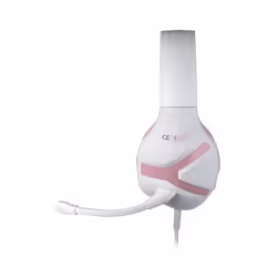 Konix Geek Girl Crystal Casque Avec fil Arceau Jouer Rose, Blanc