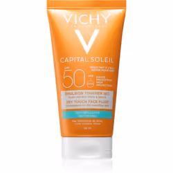 Comment protéger la peau du soleil tout en s’assurant qu’elle reste toujours mate et douce ? Le fluide matifiant protecteur pour le visage Vichy Capital Soleil avec un indice de protection solaire SPF 50 procure à la peau une protection à large spectre contre les rayons UV