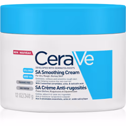 Les peaux sèches et rugueuses à la surface inégale ont besoin d’être adoucies et bien hydratées. La crème hydratante adoucissante CeraVe est conçue pour elles. Cette crème nourrissante et non grasse adoucit la peau grâce aux propriétés lissantes de l’acide salicylique et de l’urée qu’elle contient
