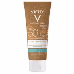 VICHYVichy Lait Spf50+ Eco Concu De Voyage75mlÉco-conçu de la formule au packaging, le Lait solaire éco-conçu SPF50+ de Capit ...