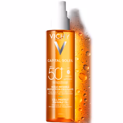 L'huile protection cellulaire SPF50+ Capital Soleil est une huile solaire conçue par les laboratoires Vichy. Elle peut être u ...