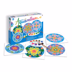 SentoSphère Aquarellum Mandalas Animaux, 8 an(s), Garçon/Fille, France, Multicolore, 17 pièce(s), 330 mm