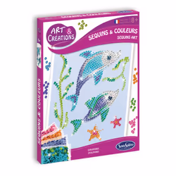 SentoSphère Art & Créations - Sequins & Colours - Dauphins