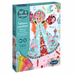 SentoSphère ART & CREATIONS TABLEAUX A PAILLETER - DANSEUSES DU MONDE, Kit de loisirs créatifs pour enfants, 5 an(s), Carton, ...