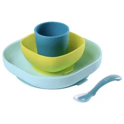 Béaba Coffret Repas Silicone Avec Ventouse 4 Mois et +