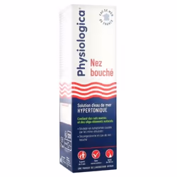 Gifrer Physiologica Solution d'Eau de Mer Hypertonique Nez Bouché Spray 100 ml est une solution idéale pour le nez bouché, af ...