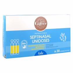 Gifrer Physiologica Septinasal Lavage Nasal 20 Unidoses de 5 ml est idéal en cas de rhume et rhino-pharyngite. Il contient un ...