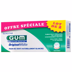 Gum Original White Dentifrice 2x75ml