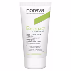 Noreva Exfoliac Acnomega 200 30 ml est un soin correcteur intensif des peaux à imperfections modérées.