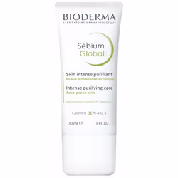 Votre rêve de peau parfaite sera bientôt réalité. Le soin intense pour peau grasse et problématique Bioderma Sébium Global est exceptionnel à plusieurs égards. Il est conçu pour les besoins de ceux et celles qui luttent contre l’acné et il aide à en résoudre les causes et les conséquences. Vous ne serez ainsi plus sujets à toutes ces imperfections de la peau.