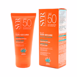 SVR Sun Secure Blur Crème Mousse Flouteur Optique SPF50 50 ml est une crème mousse au délicat parfum d'été et à la texture in ...