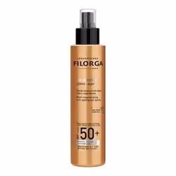 FILORGAUV-BronzeSpray solaire anti-âgeNutri-régénérantSPF 50+Résistant à l'eau Corps150mlBouclier anti-âge global [photo-acti ...