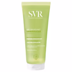 SVR Sebiaclear Gel Moussant 200 ml est un gel nettoyant sans savon purifiant et désincrustant spécialement formulé pour les p ...