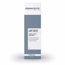 Dermaceutic Light Ceutic est un soin de nuit qui régule les peaux sensibles ou tachées. La peau retrouve son éclat, le teint  ...