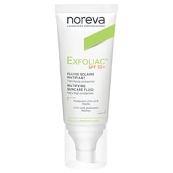 Noreva Exfoliac Fluide Solaire Matifiant SPF50+ 40 ml