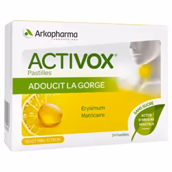 Arkopharma Activox Arôme Miel Citron 24 Pastilles