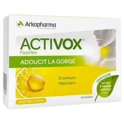 Arkopharma Activox Arôme Miel Citron 24 Pastilles