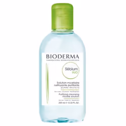 BIODERMASebiumH2OSolution MicellaireNettoyant et purifiant sans rinçage. Peaux mixtes à grasses. Visage et yeux. 250mlSébium H2O est la 1re eau micellaire démaquillante spécifique des peaux mixtes ou grasses.Le principe : mimer la composition naturelle de la peau pour un démaquillage parfait et un respect absolu des peaux les plus sensibles.Enrichi en actifs purifiants