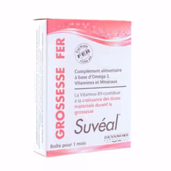 Complément alimentaire à base d'Omega 3, Vitamines et Minéraux.
La Vitamine B9 contrinue à la croissance des tissus maternels ...