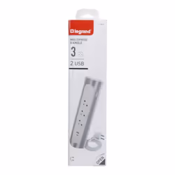 Legrand 0 494 06 multiprise 1 m 3 sortie(s) CA Intérieure Aluminium