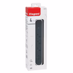 Legrand 0 494 15 unité de distribution d'énergie 4 sortie(s) CA Gris, Blanc - Vue supplémentaire 5