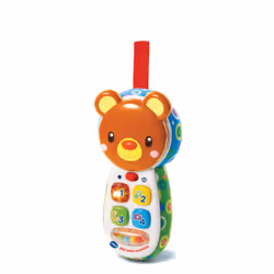 VTech Allo Bebe Surprises Brun, 0,5 an(s), Batteries requises, AAA, Plastique, Multicolore
