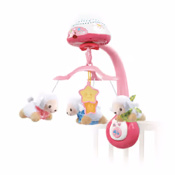 VTech Lumi Mobile Compte-Moutons Rose, Plastique