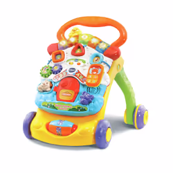 VTech Super Trotteur Parlant 2 En 1 Orange, 0,75 an(s), Batteries requises, AA, Multicolore
