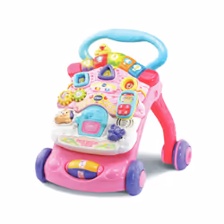 VTech Super Trotteur Parlant 2 En 1 Rose, 0,75 an(s), Batteries requises, AA, Rose