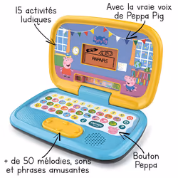 VTech Peppa Pig - Mon ordi éducatif Ordinateur portable pour enfant - Vue supplémentaire 2
