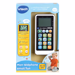 VTech Mon Telephone Emoti'Fun Noir & Blanc