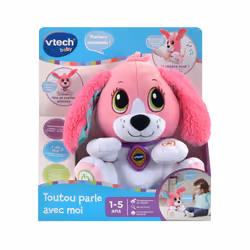 VTech TOUTOU PARLE AVEC MOI (ROSE), 1 an(s), AA, Piles fournies