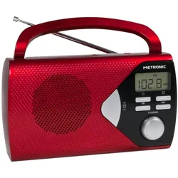 Metronic 477201 Radio portable Numérique Rouge