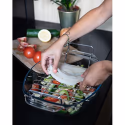 Pyrex 412U000 plat de cuisson 4 L Ovale Verre, Acier inoxydable Plat à cuisson - Vue supplémentaire 2