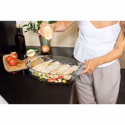 Pyrex 412U000 plat de cuisson 4 L Ovale Verre, Acier inoxydable Plat à cuisson - Vue supplémentaire 4