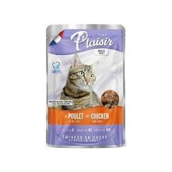 PLAISIR POCHON CHAT ADULTE POULET FOIE 100GR