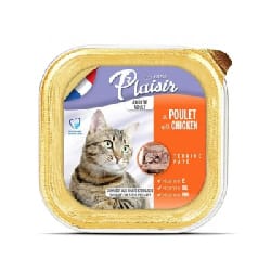 Pâté PLAISIR Poulet Pour Chat 100 gr