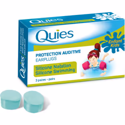 Quies Protection Auditive en Silicone Natation Enfant 3 Paires sont des protections en silicone qui protègent les oreilles se ...