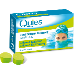 Quies Protection Auditive en Silicone Natation 3 Paires