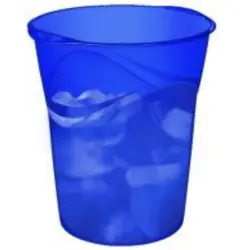 CEP 1002800721 poubelle 14 L Rond Polystyrène Bleu