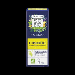 SO'BIO Huile essentielle citronnelle - Soirées tranquilles -