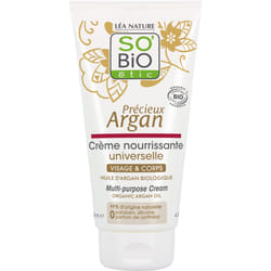 SO'BiO PRECIEUX ARGAN CREME NOURRISSANTE UNIVERSELLE 125ML