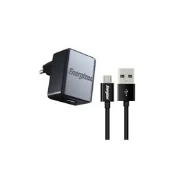 Chargeur secteur Energizer 1A USB + Câble Vers Micro-USB