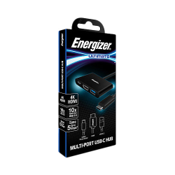 Energizer HC303CV station d'accueil USB 3.2 Gen 1 (3.1 Gen 1) Type-C Noir