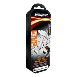 Energizer C41EUJALIAT câble audio 0,11 m 3,5mm Lightning Blanc