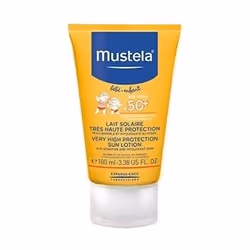 Mustela Lait Solaire Très Haute Protection - SPF 50+ 100ml, Lait de protection solaire, Corps, Tube, Protection, Peau sensibl ...