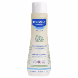 Mustela Shampoing Doux 200 ml est un shampoing doux à l'avocat issu de culture Bio qui lave et démêle efficacement les cheveux délicats de bébé dès la naissance.
