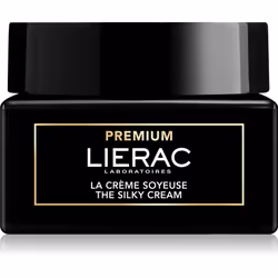 Enveloppez votre peau d’un voile sublimateur et rajeunissant. La crème soyeuse anti-signes de vieillissement Lierac Premium t ...