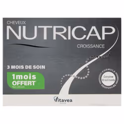 Vitavea Nutricap Croissance 180 Capsules est un complément alimentaire qui s'adresse aux hommes et aux femmes sujet à une per ...