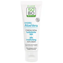 Léa Nature SO BIO étic Hydra Aloe Vera Crème Riche Hydratante 24H Bio 50 ml